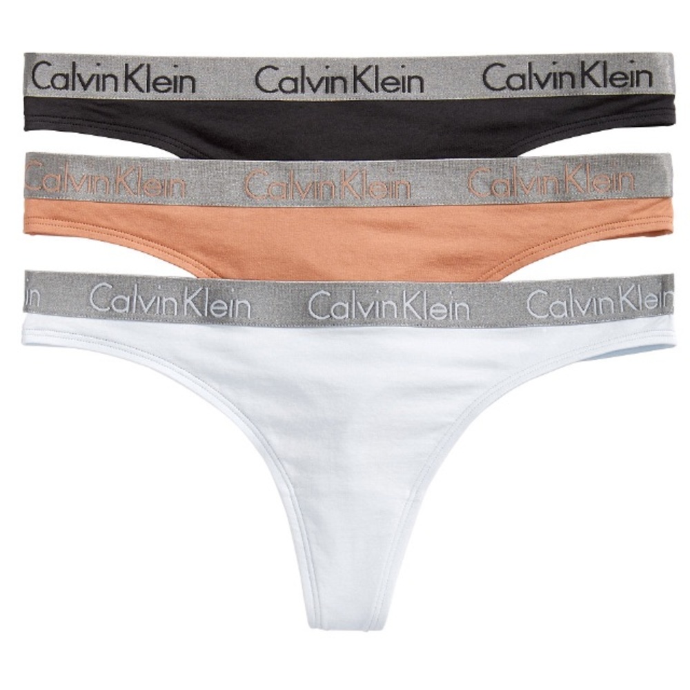 Calvin Klein Radiant Thing 3 Pack Thong Small